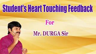 Students Heart Touching Feedback for DURGA Sir !!! screenshot 3