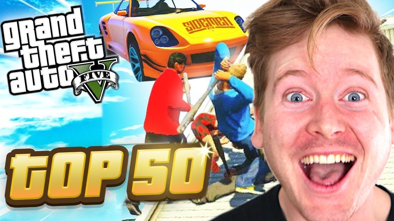 TOP 50 SIDEMEN GTA MOMENTS REACTION