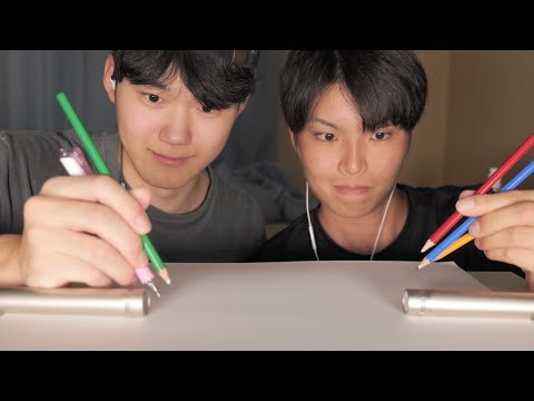 【ASMR】眠れるまで4種類の書く音 / 1時間【SUB】Four types of writing sounds until you fall asleep / 1 hour