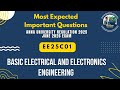 EE25C01 Basic Electrical and Electronics Engineering Important Questions in Tamil||Anna University