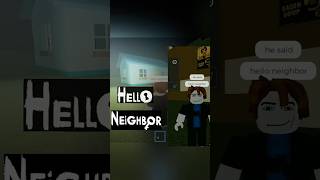 He said "Hello neighbor"
