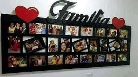 Como fazer porta-retrato de parede artesanal?
