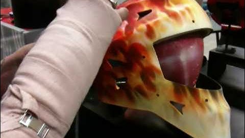 p9.  .Airbrush fire ,true fire, or realistic flames featuring Jaime Rodriguez. water base paints.