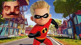 Hello Neighbor - New Neighbor The Incredibles Dash Parr Act 2 Gameplay Walkthrough