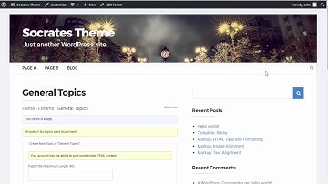 How to install BBPress Forum on Socrates Theme