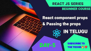 Day-5 Mastering React Components & Props: Simplifying Prop Passing 🚀 explained in telugu