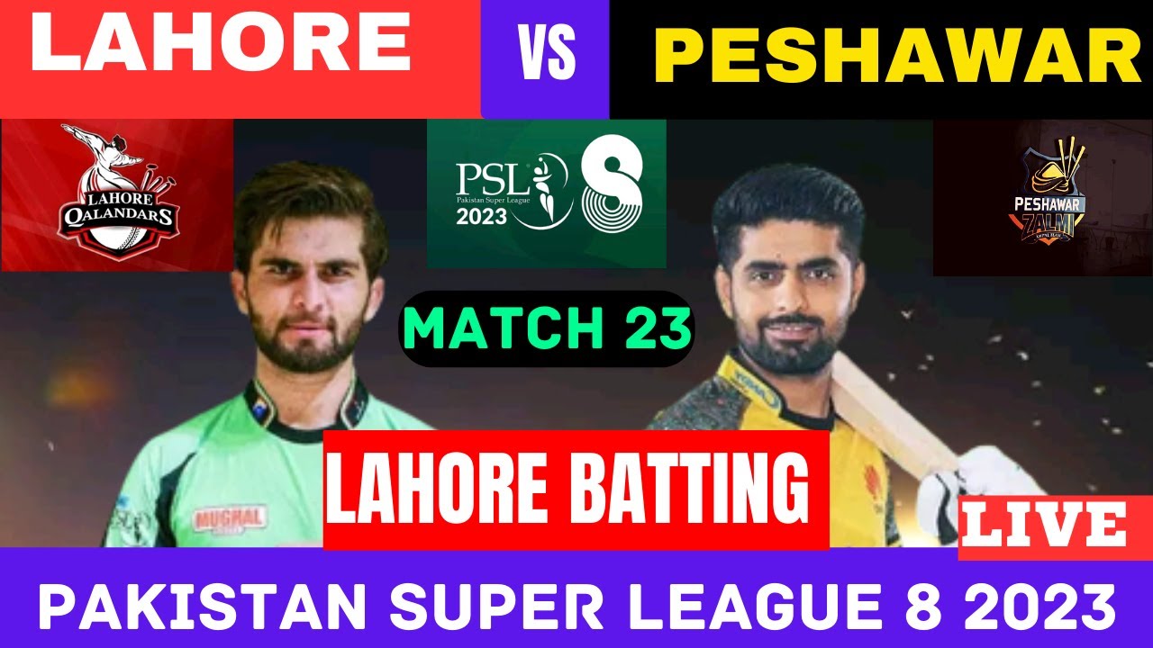 LQ VS PZ LIVE TODAY |LAHORE QALANDAR VS PESHWAR ZALMI LIVE MATCH| PSL MATCH 23 LIVE | PZ VS LQ TODAY