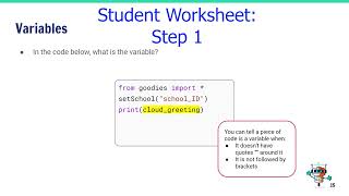 Python and AI - Lesson 3, Cloud Variable Demo