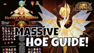 VISUAL GUIDE TO HEROES OF ESPERIA! [FURRY HIPPO AFK ARENA]