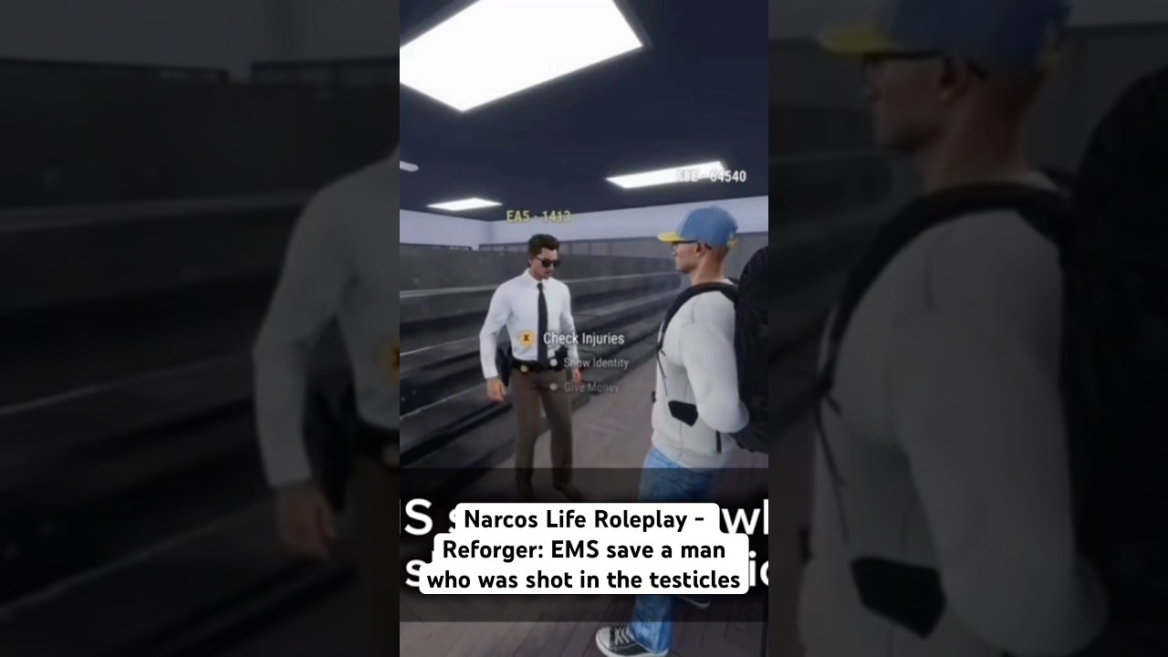 Narcos Life Roleplay - Reforger: EMS save a man who was shot in the testicles