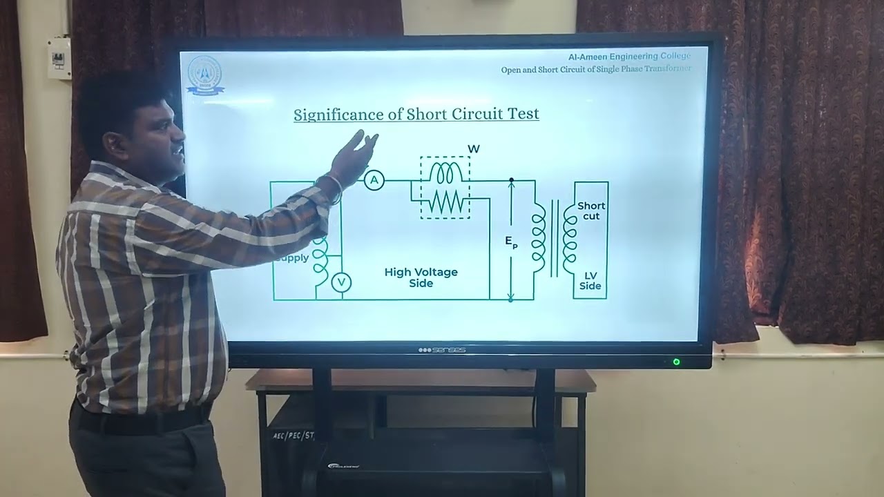 Open and Short Circuit of Single Phase Transformer I Mr. B. Balajee I Assistant Professor- EEE I AEC