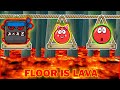 Red Ball 4 ( Floor is Lava ) Challenge in Deep Forest ( Animation )