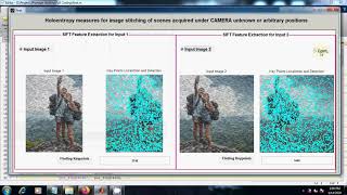 Holoentropy measures for image stitching of scenes acquired under Camera | Matlab Final Year Project