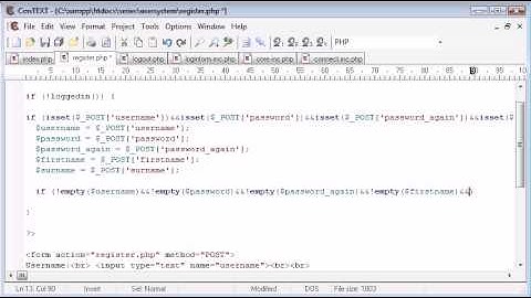 Beginner PHP Tutorial - 145 - Registration Form Part 2