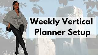 Vertical Planner Weekly Setup| January Week 3