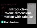 Position and Motion Analysis in One Dimension