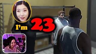 April tells her son about her AGE