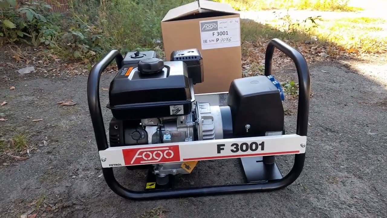 Генератор   Fogo F 3001 - обзор 2022 г.
