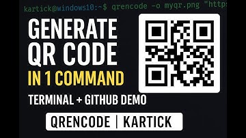 How to Generate QR Code Using Terminal  QRencode libqrencode GitHub Tutorial (Kali Linux)