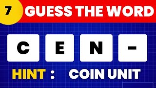 Information Guess The Word With One Missing Letter - Quiz Trivia Game #7 Update