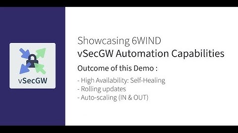 6WIND Video demo Virtual Security Gateway