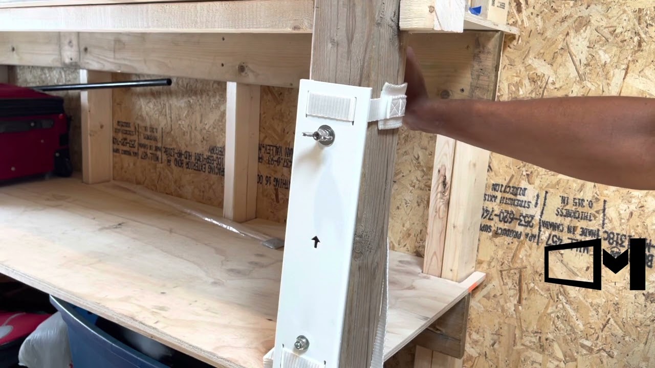 Ratchet strap tv mount for 4x4 post | gazebo post tv mount | 4x4 post tv mount