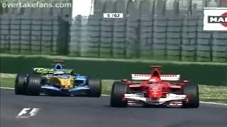 Alonso vs M. Schumacher - Imola 2005 \& 2006