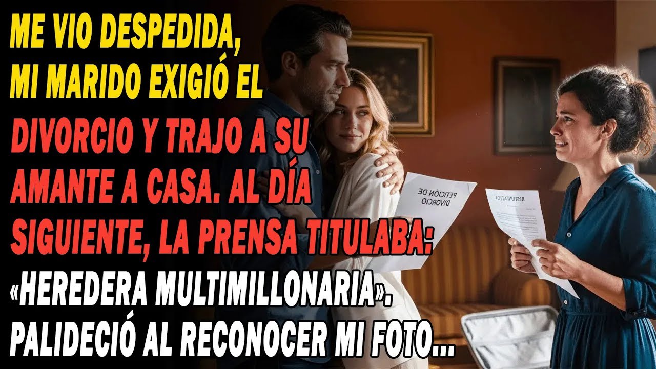 Al Verme Despedida, Mi Marido Me Exigió El Divorcio Y Trajo A Su Amante A Casa💔. Al Día Siguiente...