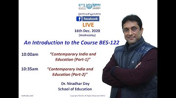 Contemporary India and Education (BES-122, B.Ed. Prog., IGNOU)