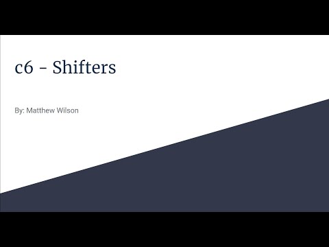 Shifters - C6 - CSC120