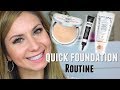 My Quick Powder Foundation Routine SPF 50 & How I Apply IT Cosmetics Concealer without looking Cakey