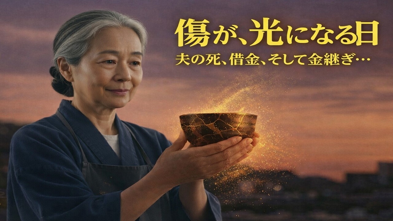 【感動】割れたのは心でした。傷を光に変える「金継ぎ」が、61歳の私に教えてくれた「生きる勇気」