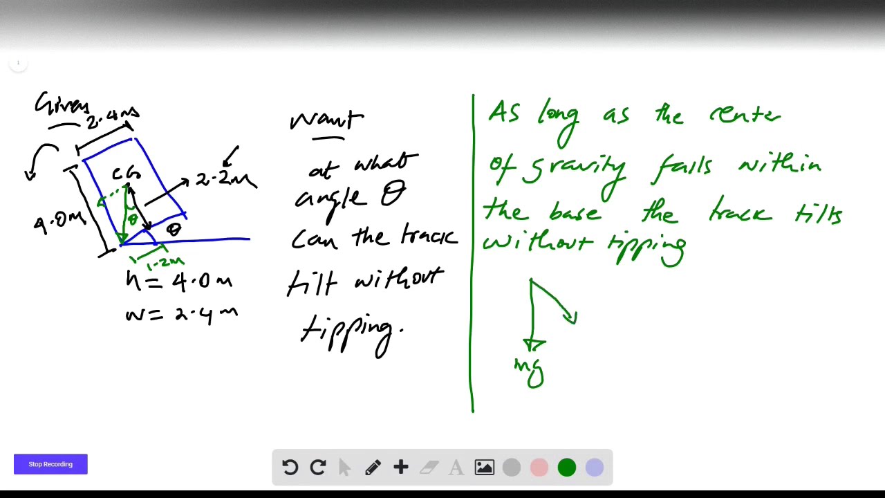 The center of gravity of a loaded truck depends on how the truck is packed  If it is 4 0 m high and