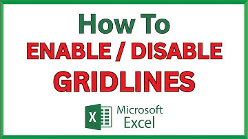 How To Enable Or Disable The Gridlines In Microsoft Excel | Online Browser Version