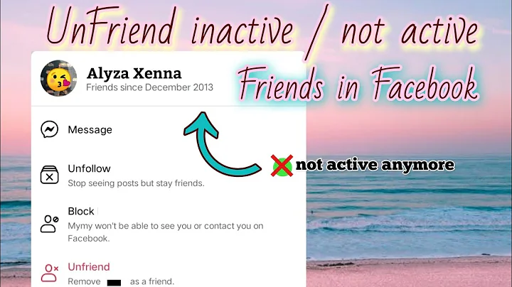 Unfriend not active / inactive friends in facebook 2021 tutorial | Mariel A. - DayDayNews