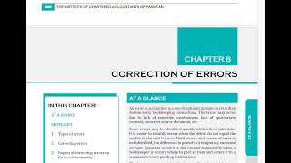 Celebrity Lec#06 Chap 8 - Correction of Errors (PRC-01 "Fundamentals of Accounting")  Example 30 MM Wealth