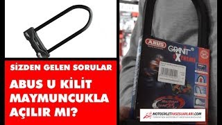 Sorularınızı Cevaplıyorum. Abus U Kilit Maymuncukla Açılır Mı?