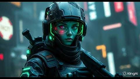 AI Animated Cyberpunk Dystopian Police