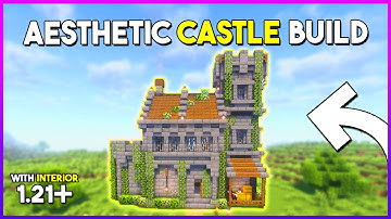 How to build a Easy Asthetic Castle Base | Minecraft Tutorial