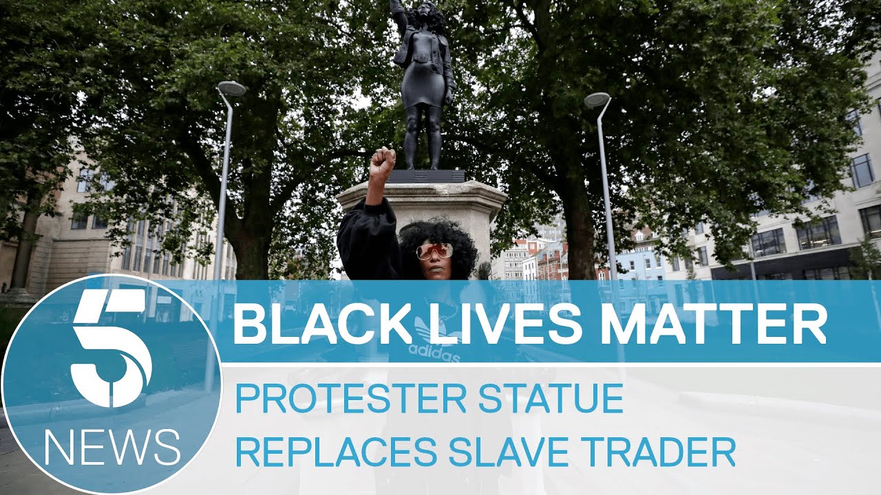 Black Lives Matter: statue of protester appears on Colston plinth but will it stay? | 5 News
