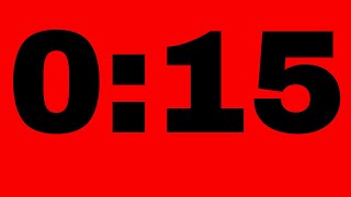 15 Second Timer: (Alarm At The End)
