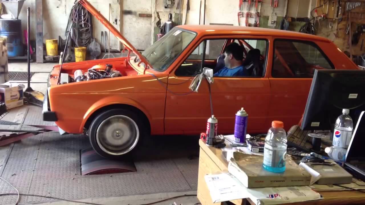 Silly Rabbit 16V Turbo 500whp GTX3076 running Lugtronic - YouTube