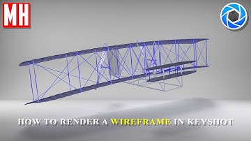 Keyshot 6 Tutorial : How to render a Wireframed model