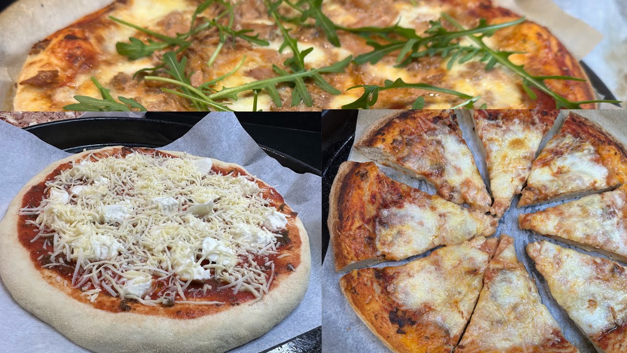 عجينة البيتزا بأسهل طريقة في العالم 😋تتجي مفشفشة و مقرمشة في نفس الوقت 😍