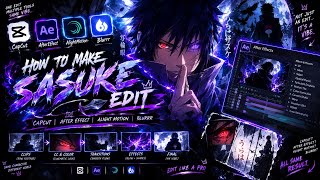 🔥 How to Make a Simple Sasuke Edit in CapCut in Just 5 Minutes! ⚡🖤