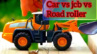 Car Vs Jcb Vs Road Excavator