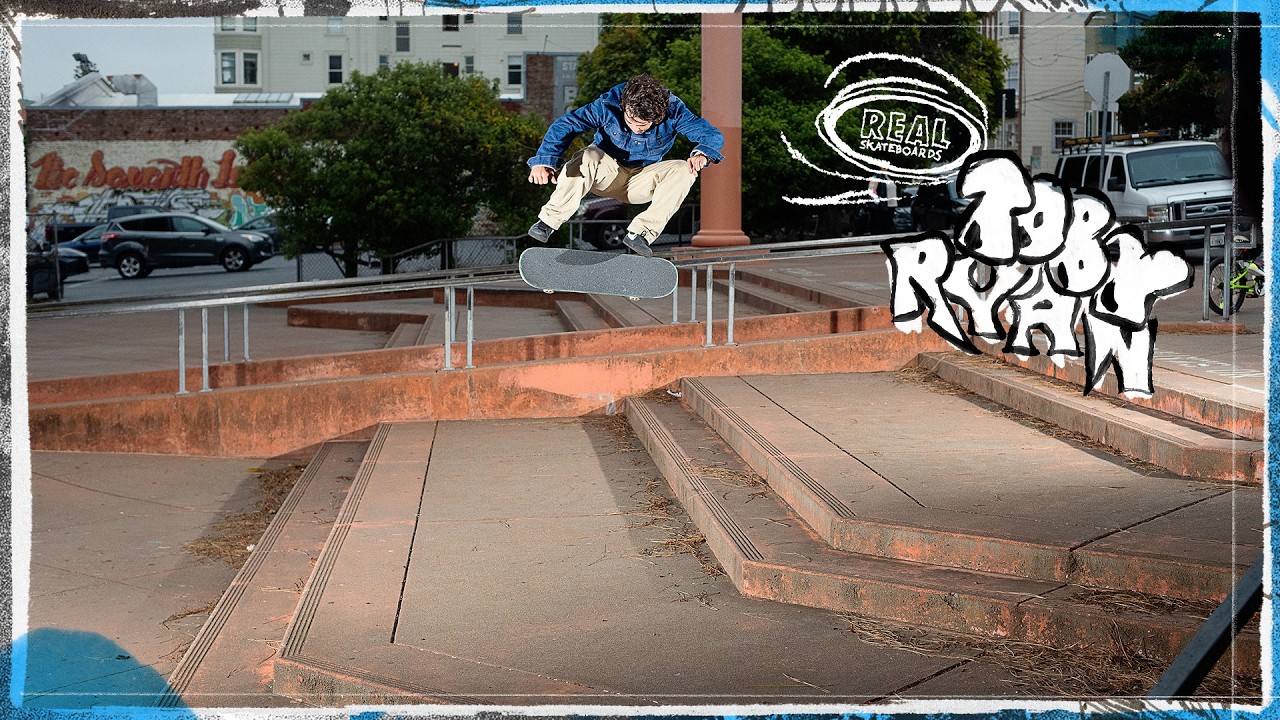 TOBY RYAN IS PRO FOR REAL SKATEBOARDS
