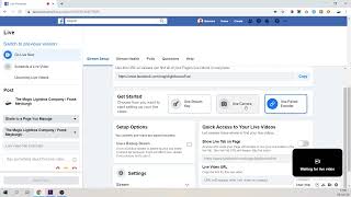 Blackmagic Web Presenter Streaming to Facebook Live