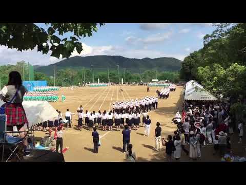 岡山白陵 行進