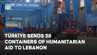 Türkiye Delivers 360 Tons Of Aid To Displaced Civilians In Lebanon Following Israeli Attacks